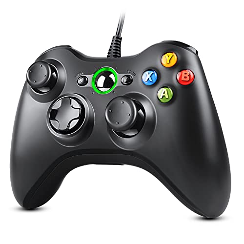 Zexrow Controller für Xbox 360, PC Controller Gamepad Joystick mit Kabel USB Controller für Xbox 360/Xbox 360 Slim/PC Windows 7/8/10 / XP von Zexrow