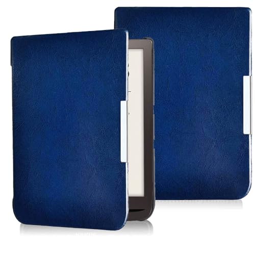 Cases Cover für PocketBook 740/741 E-Book Cover - Inkpad 3 Leicht - Dünn und Leicht - Shell Design Intelligente Automatische Schlaf Wake Up Schutzhülle (Dunkelblau) von Zgtoty