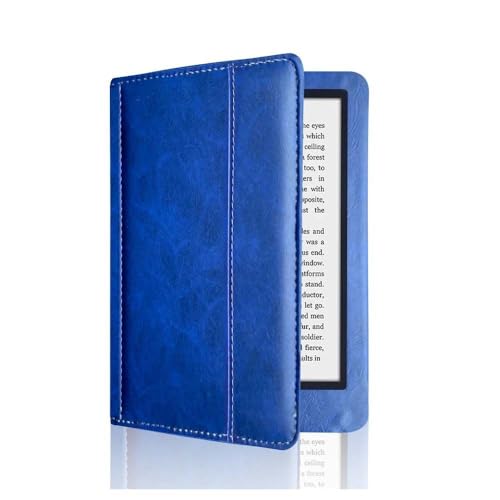 Cover für Kobo Nia N306 Schutzhülle - Leichte Kobo Nia N306 Schutzhülle - Dünne Schutzhülle mit automatischer Sleep-Wake-Funktion, Shell Design (Dunkelblau) von Zgtoty