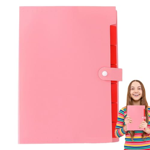 Zhadyu Hängeregister - Papierorganizer,A4 Größe Portabler Mehrfunktionsordner Mit Farbigen Etiketten Und Sieben Fächern Für Die Verwaltung Von Rechnungen Belegen Zu Hause Und Im Büro von Zhadyu
