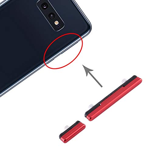 Zhangl Galaxy Ersatz-Power-Taste und Lautstärkeregler-Taste für Samsung Galaxy S10e (schwarz) Galaxy Spare (Farbe: rot) von Zhangl