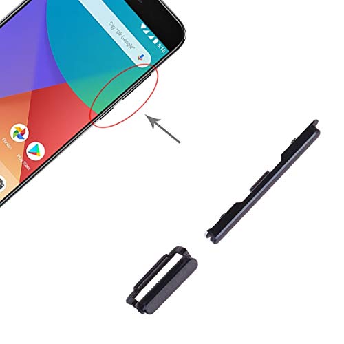 Zhangl Xiaomi Ersatz-Power-Taste und Lautstärkeregler für Xiaomi Mi 5X / A1 (schwarz) Xiaomi Spare (Farbe: Schwarz) von Zhangl