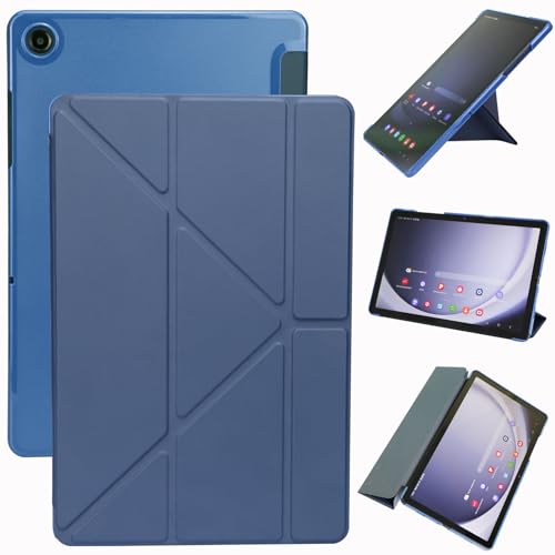 ZhaoCo Hülle für Samsung Galaxy Tab A9+ / A9 Plus Tablet 11 Zoll 2023, Schutzhülle Dreifach Faltbarer Schlanke Tablet-Hülle mit Auto Schlaf/Aufwach - Marine von ZhaoCo