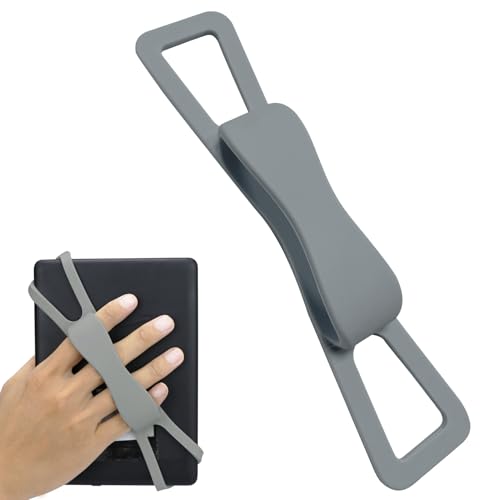 ZhaoCo Universal Anti-Rutsch Silikon Handschlaufe Fingergriff Halterung für 6“ / 6.8'' / 7'' Kindle eReader/Kobo/Sony Ebook - Grau ZhaoCo Universal Anti-Rutsch Silikon Handschlaufe Fingergriff Halterung für 6“ / 6.8'' / 7'' Kindle eReader/Kobo/Sony Ebook - Grau von ZhaoCo