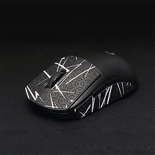 Anti-Rutsch Aufkleber für Logitech G Pro X/W Superlight Maus, Schweißresistente Pads, Griptape für G Pro X G Pro W Maus (GPW schwarz weiß) von Zhixteu