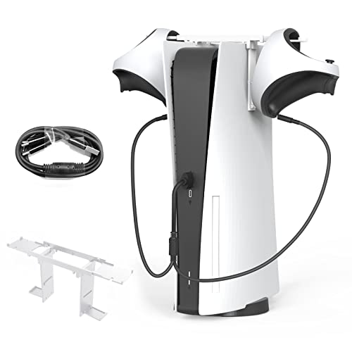 Für PSVR2 VR Headset Spiel Griffe Stand, Kabellose Headset Halterung mit 60cm Ladekabel von Zhixteu