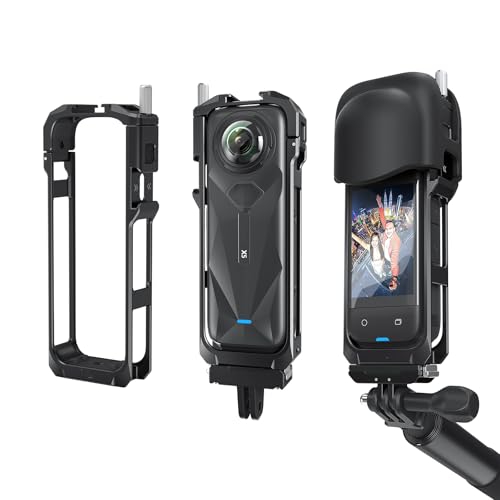 Metallkäfig für Insta360 X5 - Kratzfester, Verstärkter Rahmen | Schnellwechsel Adapterhalterung | Stoßfestes Kameragehäuse Metallkäfig für Insta360 X5 - Kratzfester, Verstärkter Rahmen | Schnellwechsel Adapterhalterung | Stoßfestes Kameragehäuse von Zhixteu