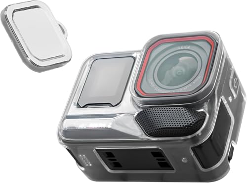 Schutzhülle für Insta360 Ace Pro 2, TPU-Hülle mit Objektivkappe für Ace Pro 2 Sportkamera Weiche Schutzhülle Zubehör (Transparent) von Zhixteu
