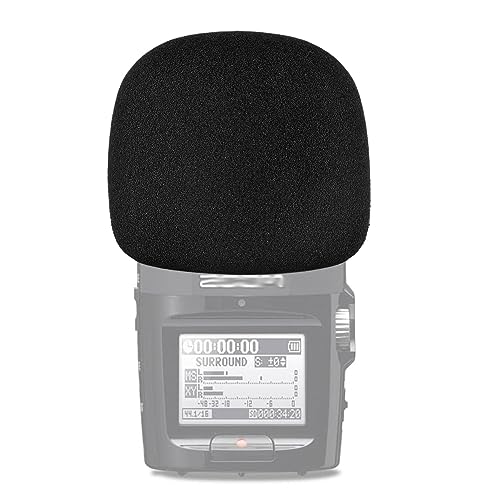 Schwammabdeckung für Mikrofon für ZOOM H2N SGH-6 H4N PRO H5 H6 H8 XYH-6 XYH-5, Windschutzscheibe Schwammabdeckung Staubabdeckung (H2N) von Zhixteu