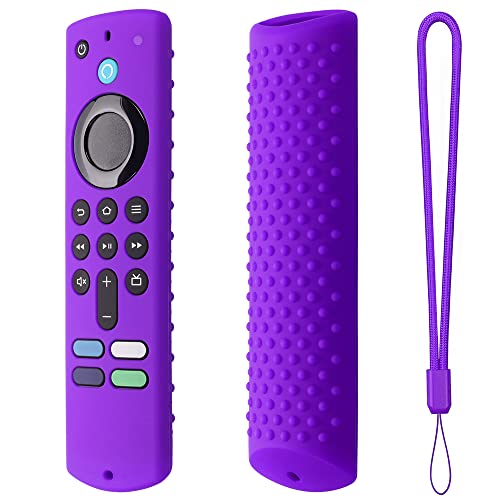 Silikonhülle für Fire TV Stick (3. Generation), Fernbedienung Anti-Sturz Staubschutzhülle Schutzhülle (Dunkelviolett) von Zhixteu