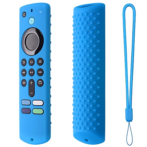 Silikonhülle für Fire TV Stick (3. Generation), Fernbedienung Anti-Sturz Staubschutzhülle Schutzhülle (Himmelblau) von Zhixteu