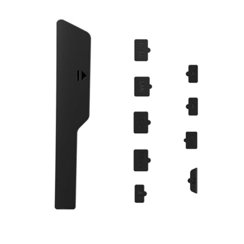 Staubschutzstopfen Set für PS5 Slim, Anti Staub Abdeckung USB Schnittstelle Typ A/C LAN Anschluss für PS5 Slim (Disc und Digitale Ausgabe) von Zhixteu