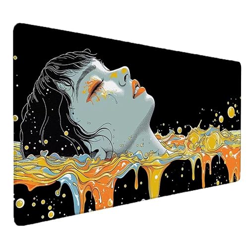 Gaming Mauspad Abstrakt, Schönheit Mauspad XXL 800x300x3mm Groß Mousepad Gaming Schreibtischunterlage, Wasserdicht und rutschfest Verbessert Präzision Geschwindigkeit, Für PC, Deko Home Office S-602 Gaming Mauspad Abstrakt, Schönheit Mauspad XXL 800x300x3mm Groß Mousepad Gaming Schreibtischunterlage, Wasserdicht und rutschfest Verbessert Präzision Geschwindigkeit, Für PC, Deko Home Office S-602 von Zhnncfgg