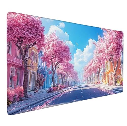 Japan Mauspad XXL 1000x500x3mm XXL Mousepad Kirschblüten Schreibtischunterlage Matte,Tastatur Matte Genähten Kanten,rutschfeste Gummibasis,Großer Erweiterte Schreibtisch Schutz für Home Office S-926 Japan Mauspad XXL 1000x500x3mm XXL Mousepad Kirschblüten Schreibtischunterlage Matte,Tastatur Matte Genähten Kanten,rutschfeste Gummibasis,Großer Erweiterte Schreibtisch Schutz für Home Office S-926 von Zhnncfgg