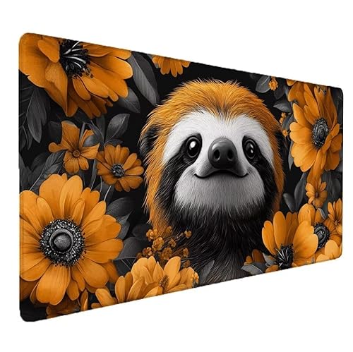 Mousepad XXL 1200x600x3mm Blume Gaming Mauspad mit Genähten Kanten, Tier Mousepad Gaming Nicht Rutschender Unterlage, für Computer PC Laptop Schreibtischmatte Tastatur und Maus, für Home Office S-792 Mousepad XXL 1200x600x3mm Blume Gaming Mauspad mit Genähten Kanten, Tier Mousepad Gaming Nicht Rutschender Unterlage, für Computer PC Laptop Schreibtischmatte Tastatur und Maus, für Home Office S-792 von Zhnncfgg