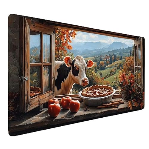 Mousepad XXL 700x300x3mm Szene Gaming Mauspad mit Genähten Kanten, Ochse Mousepad Gaming Nicht Rutschender Unterlage, für Computer PC Laptop Schreibtischmatte Tastatur und Maus, für Home Office S-821 Mousepad XXL 700x300x3mm Szene Gaming Mauspad mit Genähten Kanten, Ochse Mousepad Gaming Nicht Rutschender Unterlage, für Computer PC Laptop Schreibtischmatte Tastatur und Maus, für Home Office S-821 von Zhnncfgg