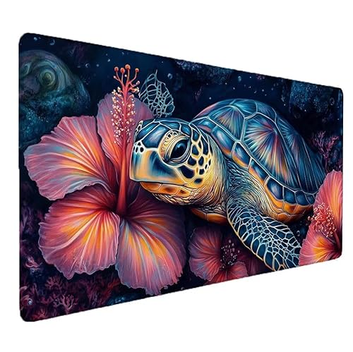 Mousepad XXL 900x300x3mm Rosa Gaming Mauspad mit Genähten Kanten, Meeresschildkröten Mousepad Gaming Nicht Rutschender Unterlage, für Computer Laptop Schreibtischmatte Tastatur und Maus Office S-646 Mousepad XXL 900x300x3mm Rosa Gaming Mauspad mit Genähten Kanten, Meeresschildkröten Mousepad Gaming Nicht Rutschender Unterlage, für Computer Laptop Schreibtischmatte Tastatur und Maus Office S-646 von Zhnncfgg
