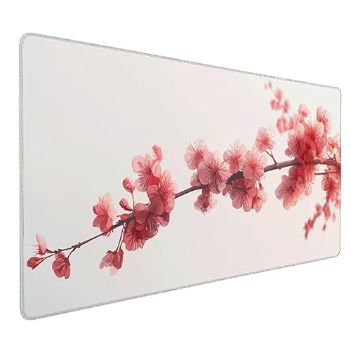Rosa Mauspad XXL 1000x500x3mm XXL Mousepad Pflaumenbossom Schreibtischunterlage Matte,Tastatur Matte Mit Genähten Kanten,rutschfeste Gummibasis,Großer Erweiterte Schreibtisch Schutz Home Office S-662 Rosa Mauspad XXL 1000x500x3mm XXL Mousepad Pflaumenbossom Schreibtischunterlage Matte,Tastatur Matte Mit Genähten Kanten,rutschfeste Gummibasis,Großer Erweiterte Schreibtisch Schutz Home Office S-662 von Zhnncfgg