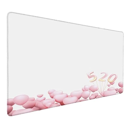 Rosa Mauspad XXL 600x300x3mm XXL Mousepad Liebe Schreibtischunterlage Matte, Tastatur Matte Mit Genähten Kanten, rutschfeste Gummibasis, Großer Erweiterte Schreibtisch Schutz für Home Office S-637 Rosa Mauspad XXL 600x300x3mm XXL Mousepad Liebe Schreibtischunterlage Matte, Tastatur Matte Mit Genähten Kanten, rutschfeste Gummibasis, Großer Erweiterte Schreibtisch Schutz für Home Office S-637 von Zhnncfgg