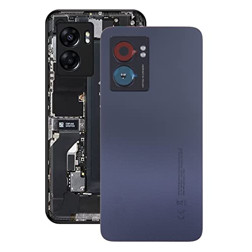 Reperatur-Teile for Realme Narzo 50 5G Akku-rückseitige Abdeckung mit Kameraobjektivabdeckung (schwarz) von Zhongguiming