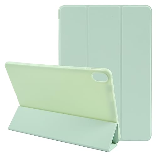 ZZjingli for Huawei MatePad Air 11.5 3-Fach Faltbarer Halter, stoßfeste Flip-Leder-Tablet-Hülle (Dunkelgrün), (Dunkelblau), (Rosa) usw (Color : Green) von Zhongguiming