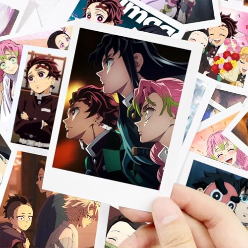 Kamado Tanjiro Kochou Shinobu Kanroji Mitsuri Anime-Foto-Nachrichtenkarte, 50 Stück, Geburtstagsgruß für Fans von Zhongkaihua