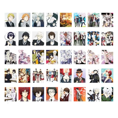 Nakahara Chuuya Nakajima Atsushi Dazai Osamu Anime-Foto-Nachrichtenkarte, 40 Stück, Geburtstagsgruß für Fans von Zhongkaihua