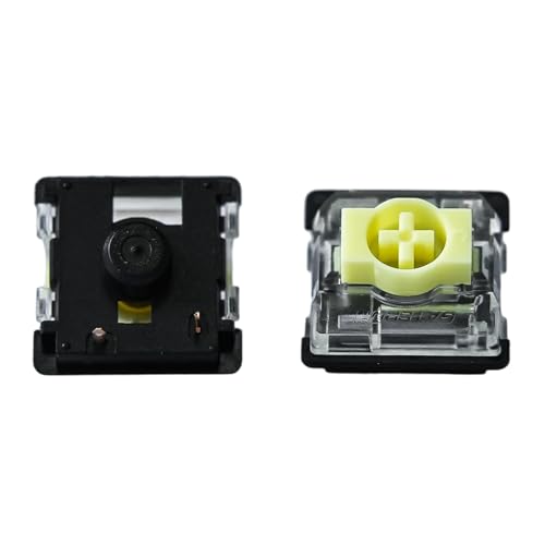 Zhouwang Gateron KS-33 Low Profile 2.0 Bananen-Tastaturschalter, taktile 3-polige 65 GF, RGB-LED, werkseitig vorgeschmiert, für mechanische MX-Tastatur (Banana, 108 Stück) von Zhouwang