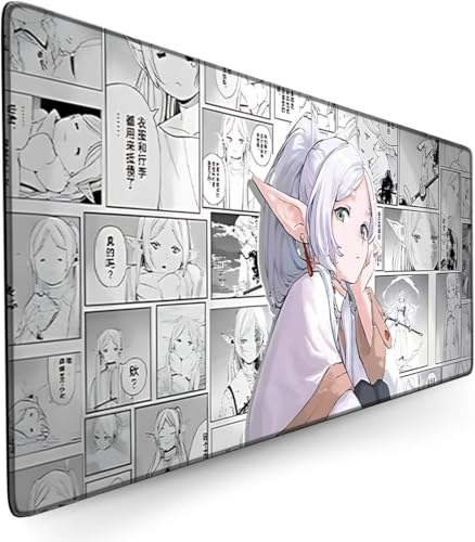 3 mm Thickening Frieren Beyond Journey's End Mouse Pad 900 x 400 x 3 mm Delicate Lock Edge Waterproof Non-Slip von Zhrupen