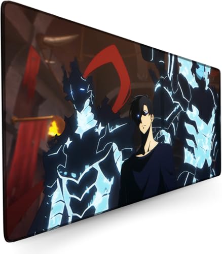 Solo Leveling Mouse Pad, XXL, 900 x 400 mm, Waterproof Gaming Mouse Pad and 3 mm Non-Slip Rubber Base, Textured Surface von Zhrupen