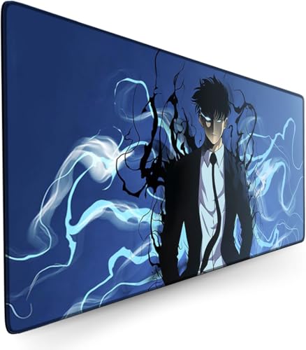 Zhrupen Anime Mouse Pad Solo Leveling Gaming Desk Mat Keyboard Mat Large Mouse Pads Rubber Mouse Pads (900 x 400 mm) ﻿ von Zhrupen