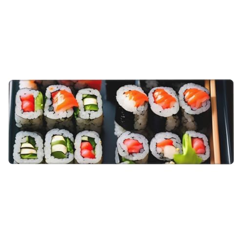 Extra große Gummi-Tastaturunterlage mit Sushi-Muster, Premium-Schreibtischunterlage zum Schreiben, Computer-Desktop-Gebrauch Extra große Gummi-Tastaturunterlage mit Sushi-Muster, Premium-Schreibtischunterlage zum Schreiben, Computer-Desktop-Gebrauch von Zhuanyun