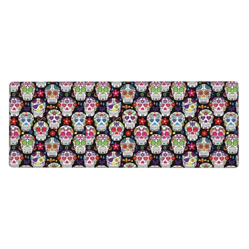 Extra große Gummi-Tastaturunterlage mit Totenkopf-Motiv, Premium-Schreibtischunterlage zum Schreiben, Computer-Desktop-Gebrauch Extra große Gummi-Tastaturunterlage mit Totenkopf-Motiv, Premium-Schreibtischunterlage zum Schreiben, Computer-Desktop-Gebrauch von Zhuanyun