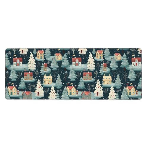 Extra große Gummi-Tastaturunterlage mit warmem Weihnachtshaus-Druck, Premium-Schreibtischunterlage zum Schreiben, Computer-Desktop-Gebrauch Extra große Gummi-Tastaturunterlage mit warmem Weihnachtshaus-Druck, Premium-Schreibtischunterlage zum Schreiben, Computer-Desktop-Gebrauch von Zhuanyun