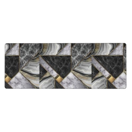 Schwarze Marmor-Textur, Golddruck, extra große Gummi-Tastaturunterlage – Premium-Schreibtischunterlage zum Schreiben, Computer-Desktop-Gebrauch Schwarze Marmor-Textur, Golddruck, extra große Gummi-Tastaturunterlage – Premium-Schreibtischunterlage zum Schreiben, Computer-Desktop-Gebrauch von Zhuanyun