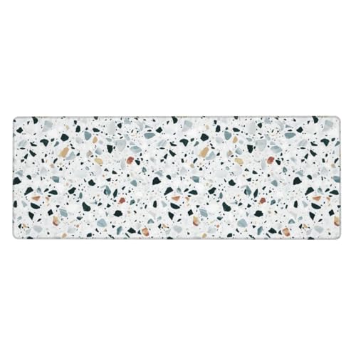 Terrazzo Tastaturunterlage mit Marmor-Pastelldruck, extra große Gummi-Tastaturunterlage – Premium-Büro-Schreibtischunterlage zum Schreiben, Computer-Desktop Terrazzo Tastaturunterlage mit Marmor-Pastelldruck, extra große Gummi-Tastaturunterlage – Premium-Büro-Schreibtischunterlage zum Schreiben, Computer-Desktop von Zhuanyun