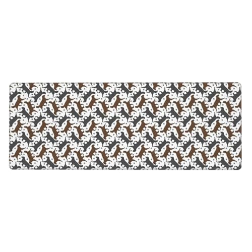 Trotting Flat Coated Retrievers Paw Print Extra Large Rubber Keyboard Pad - Premium Office Desk Pad for Writing, Computer Desktop Use Trotting Flat Coated Retrievers Paw Print Extra Large Rubber Keyboard Pad - Premium Office Desk Pad for Writing, Computer Desktop Use von Zhuanyun