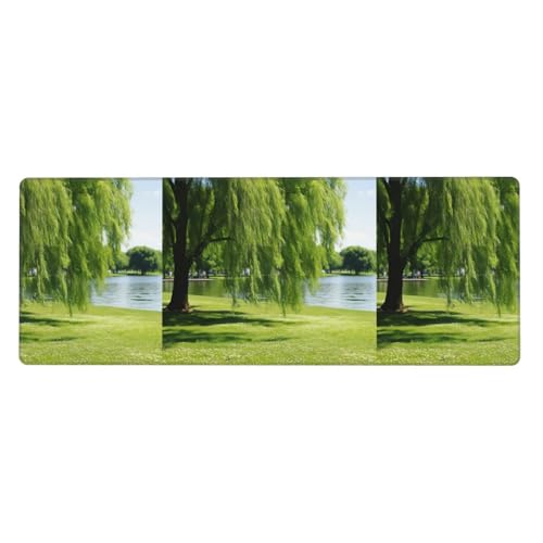 Willow Tree Print Extra große Gummi-Tastaturunterlage – Premium-Schreibtischunterlage zum Schreiben, Computer-Desktop-Gebrauch Willow Tree Print Extra große Gummi-Tastaturunterlage – Premium-Schreibtischunterlage zum Schreiben, Computer-Desktop-Gebrauch von Zhuanyun