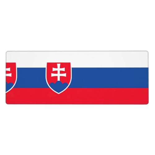 Zhuanyun Extra große Gummi-Tastaturunterlage mit Flagge der Slowakei – Premium-Schreibtischunterlage zum Schreiben, Computer-Desktop Zhuanyun Extra große Gummi-Tastaturunterlage mit Flagge der Slowakei – Premium-Schreibtischunterlage zum Schreiben, Computer-Desktop von Zhuanyun
