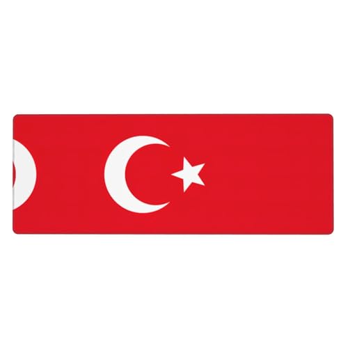 Zhuanyun Extra große Gummi-Tastaturunterlage mit Flagge der Türkei – Premium-Schreibtischunterlage zum Schreiben, Computer-Desktop-Gebrauch Zhuanyun Extra große Gummi-Tastaturunterlage mit Flagge der Türkei – Premium-Schreibtischunterlage zum Schreiben, Computer-Desktop-Gebrauch von Zhuanyun