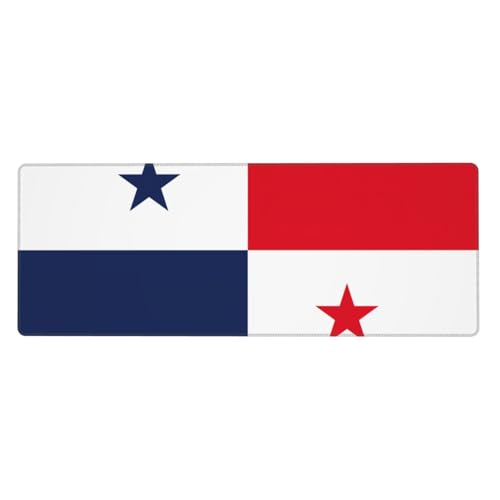 Zhuanyun Extra große Gummi-Tastaturunterlage mit Flagge von Panama, Premium-Schreibtischunterlage zum Schreiben, Computer-Desktop-Gebrauch von Zhuanyun