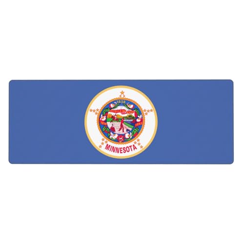 Zhuanyun Extra große Gummi-Tastaturunterlage mit Minnesota-Staatsflaggen-Druck, Premium-Schreibtischunterlage zum Schreiben, Computer-Desktop Zhuanyun Extra große Gummi-Tastaturunterlage mit Minnesota-Staatsflaggen-Druck, Premium-Schreibtischunterlage zum Schreiben, Computer-Desktop von Zhuanyun