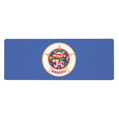 Zhuanyun Extra große Gummi-Tastaturunterlage mit Minnesota-Staatsflaggen-Druck, Premium-Schreibtischunterlage zum Schreiben, Computer-Desktop Zhuanyun Extra große Gummi-Tastaturunterlage mit Minnesota-Staatsflaggen-Druck, Premium-Schreibtischunterlage zum Schreiben, Computer-Desktop von Zhuanyun