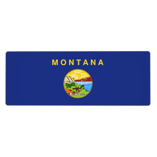 Zhuanyun Extra große Gummi-Tastaturunterlage mit Montana-Staatsflaggen-Druck, Premium-Schreibtischunterlage zum Schreiben, Computer-Desktop-Gebrauch Zhuanyun Extra große Gummi-Tastaturunterlage mit Montana-Staatsflaggen-Druck, Premium-Schreibtischunterlage zum Schreiben, Computer-Desktop-Gebrauch von Zhuanyun