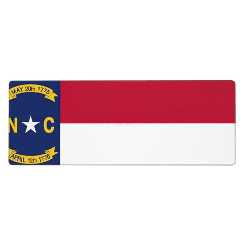 Zhuanyun Extra große Gummi-Tastaturunterlage mit Nord-Carolina-Flagge, Premium-Schreibtischunterlage zum Schreiben, Computer-Desktop-Gebrauch Zhuanyun Extra große Gummi-Tastaturunterlage mit Nord-Carolina-Flagge, Premium-Schreibtischunterlage zum Schreiben, Computer-Desktop-Gebrauch von Zhuanyun