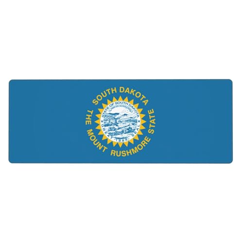 Zhuanyun Extra große Gummi-Tastaturunterlage mit South Dakota-Flaggen-Druck, Premium-Schreibtischunterlage zum Schreiben, Computer-Desktop-Gebrauch Zhuanyun Extra große Gummi-Tastaturunterlage mit South Dakota-Flaggen-Druck, Premium-Schreibtischunterlage zum Schreiben, Computer-Desktop-Gebrauch von Zhuanyun