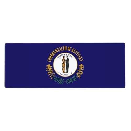 Zhuanyun Kentucky State Flag Print Extra große Gummi-Tastaturunterlage – Premium-Schreibtischunterlage für Schreiben, Computer-Desktop Zhuanyun Kentucky State Flag Print Extra große Gummi-Tastaturunterlage – Premium-Schreibtischunterlage für Schreiben, Computer-Desktop von Zhuanyun