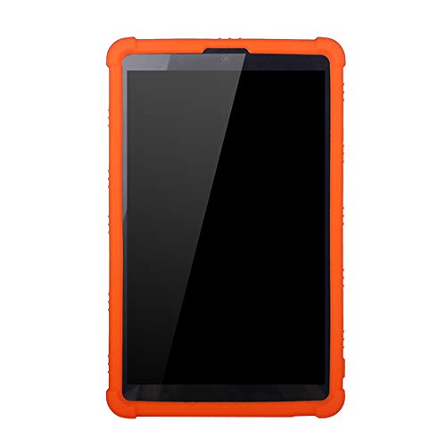 Zhuhaixmy Leicht Hülle für Mediapad T5 8" Tablette, Anti-Rutsch Stoßfest Weiches Silikon Schutzhülle mit Stand für Huawei MediaPad T5 8" JDN2-W09/AL00 Tablettle 2019 (Orange) von Zhuhaixmy