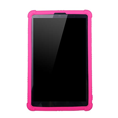 Zhuhaixmy Leicht Hülle für Mediapad T5 8" Tablette, Anti-Rutsch Stoßfest Weiches Silikon Schutzhülle mit Stand für Huawei MediaPad T5 8" JDN2-W09/AL00 Tablettle 2019 (Pink) von Zhuhaixmy