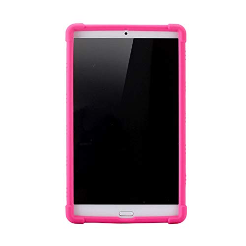 Zhuhaixmy Schutzhülle für Huawei MediaPad M5 8.4 - Silikon Hülle Tasche Case Etui mit Ständer für Huawei MediaPad M5 8.4 inch 2018,Rose rot von Zhuhaixmy